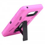 Wholesale Samsung Galaxy Note 5 Armor Hybrid Stand Case (Hot Pink)